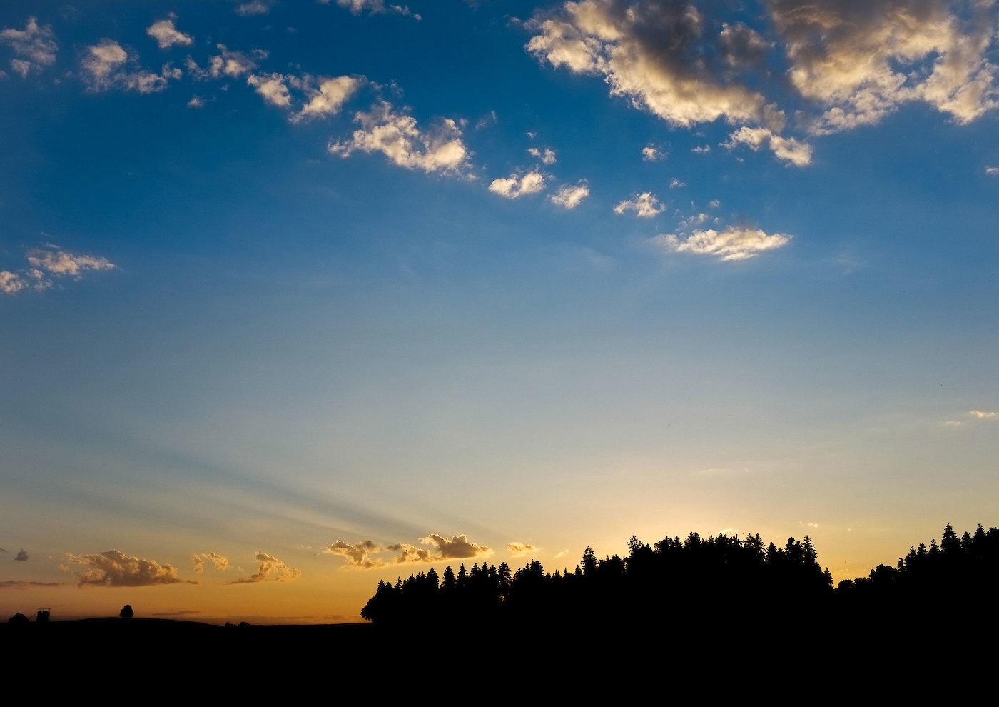 Sonnenuntergang im Oberthal